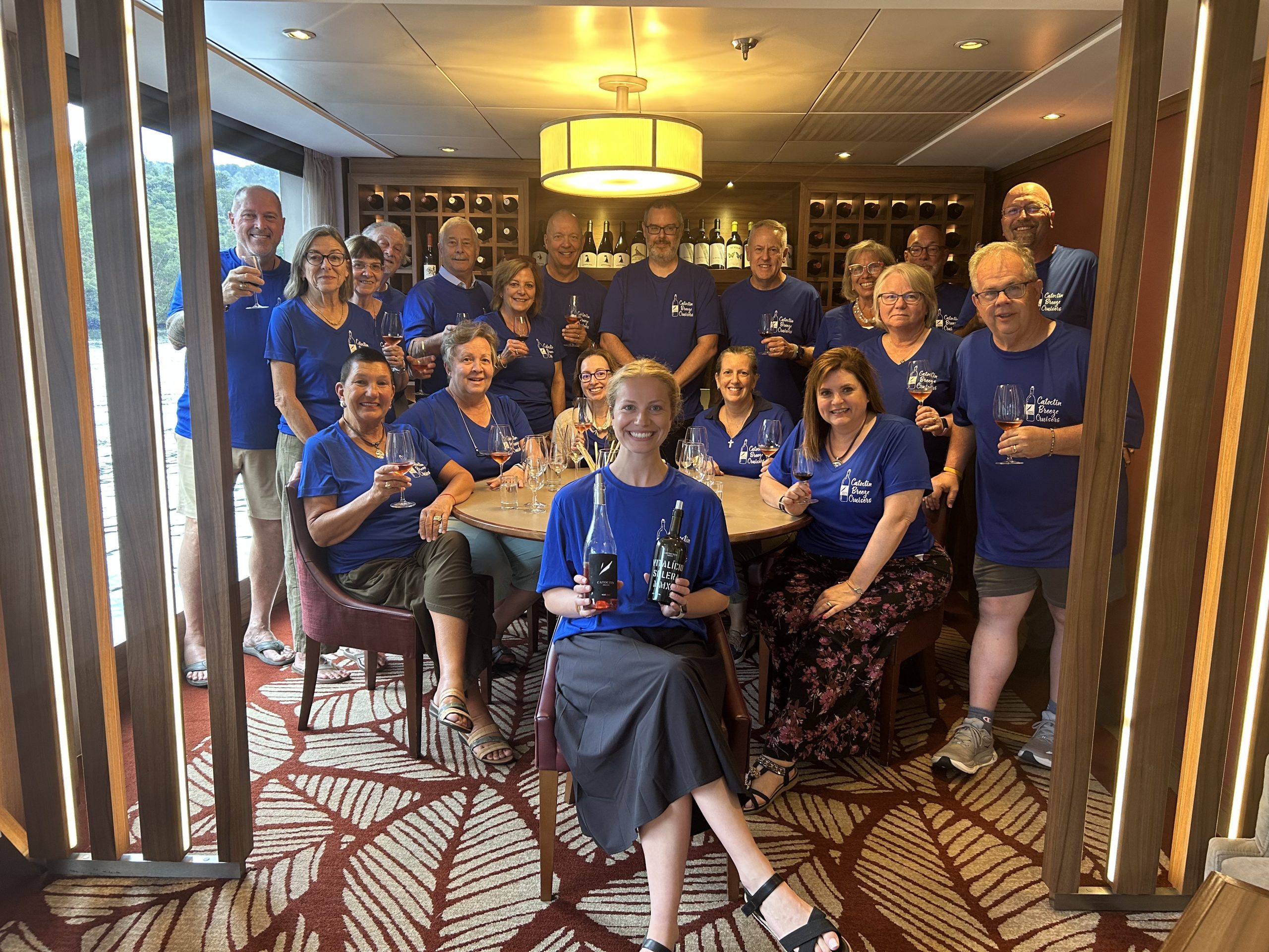 WineCruise.com winery group together aboard a European river cruise